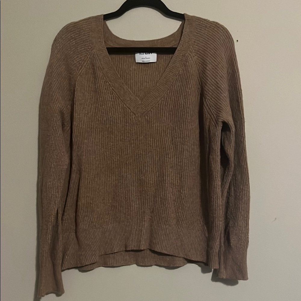 Old navy medium Women's V-Neck Sweater - Brown